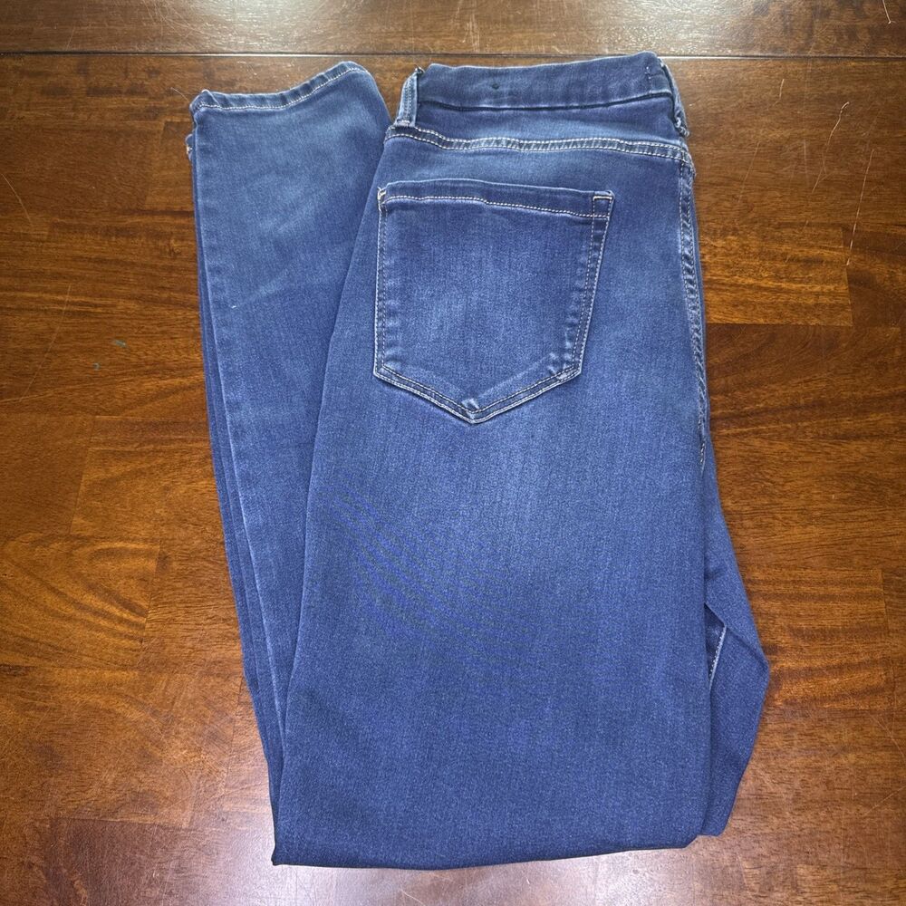 Nicole Miller New York Soho High Rise Skinny Crop Jeans Womens 10 Blue Stretch